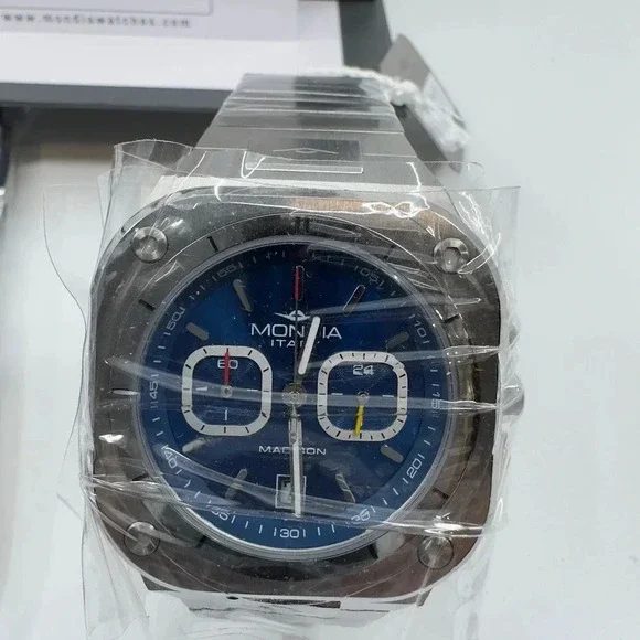 Mondia Mens Wristwatch Madison Forma 820 Stainless Steel Silver MI-820-SS-BL-CM - Picture 5 of 10